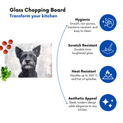 Banksy Inspired Little Terrier Dog Chopping Board