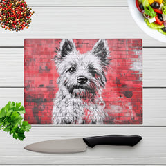 Banksy Inspired West Highland Terrier Chopping Board