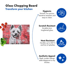 Banksy Inspired West Highland Terrier Chopping Board