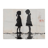 Silhouettes In The Rain Chopping Board