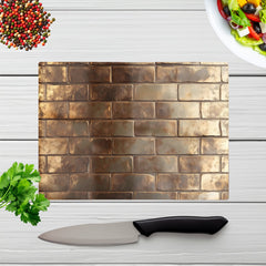 Bronze Gold Brick Pattern Chopping Board