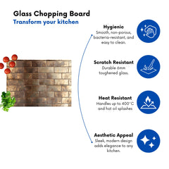 Bronze Gold Brick Pattern Chopping Board