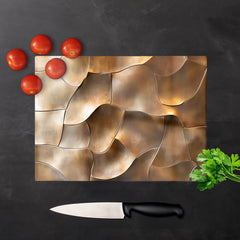 Bronze Gold Eclectic Design Chopping Board