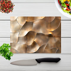 Bronze Gold Eclectic Design Chopping Board
