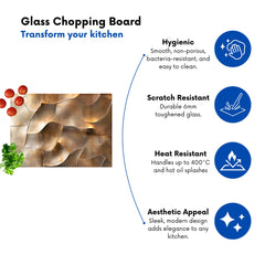 Bronze Gold Eclectic Design Chopping Board