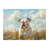 Bulldog Enjoying A Summer Meadow Chopping Board