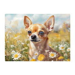 Chihuahua In A Summer Meadow Chopping Board