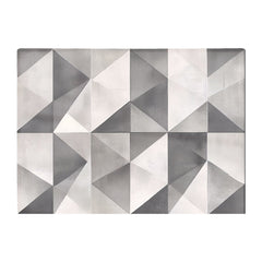 Dove Grey Geometric Pattern Chopping Board