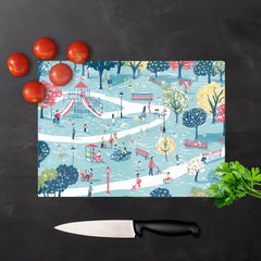 A Day At The Park Chopping Board