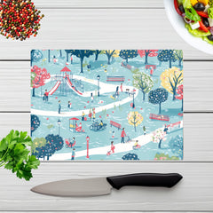 A Day At The Park Chopping Board