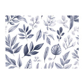 Grey Hand Drawn Leaves Chopping Board