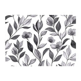 Hand Drawn Leaves And Flowers Chopping Board