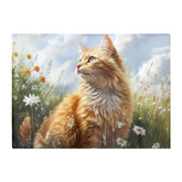 Fluffy Ginger Cat In A Summer Meadow Chopping Board