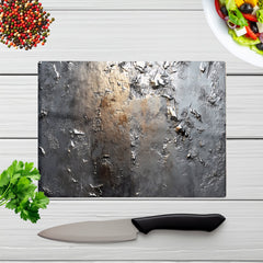 Grey Gold Textures Chopping Board