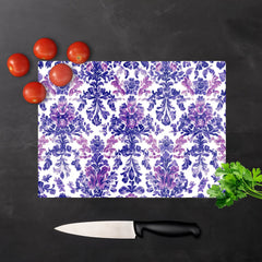 Vintage Purple Pattern Chopping Board