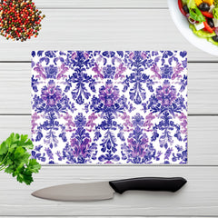 Vintage Purple Pattern Chopping Board
