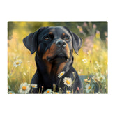 Rottweiler In A Summer Meadow Chopping Board