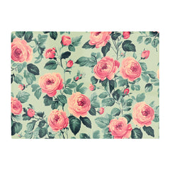 Sage Green And Pink Roses Chopping Board