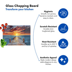 Sunset Over A Carribean Sea Chopping Board
