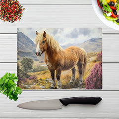 Eriskay Pony In The Highlands Chopping Board