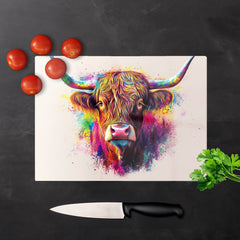 Super Splashart Highland Cow Chopping Board
