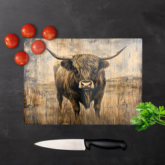 Old Style Highland Cow Chopping Board