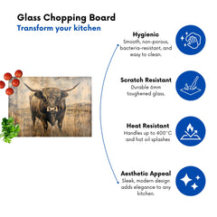 Old Style Highland Cow Chopping Board