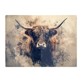 Moody Splashart Highland Cow Chopping Board