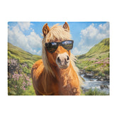 Highland Pony Enjoying The Sun Chopping Board