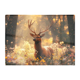 Stag Surrounded By Woodland Flowers Chopping Board
