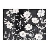 Black And White Floral Silhouette Chopping Board