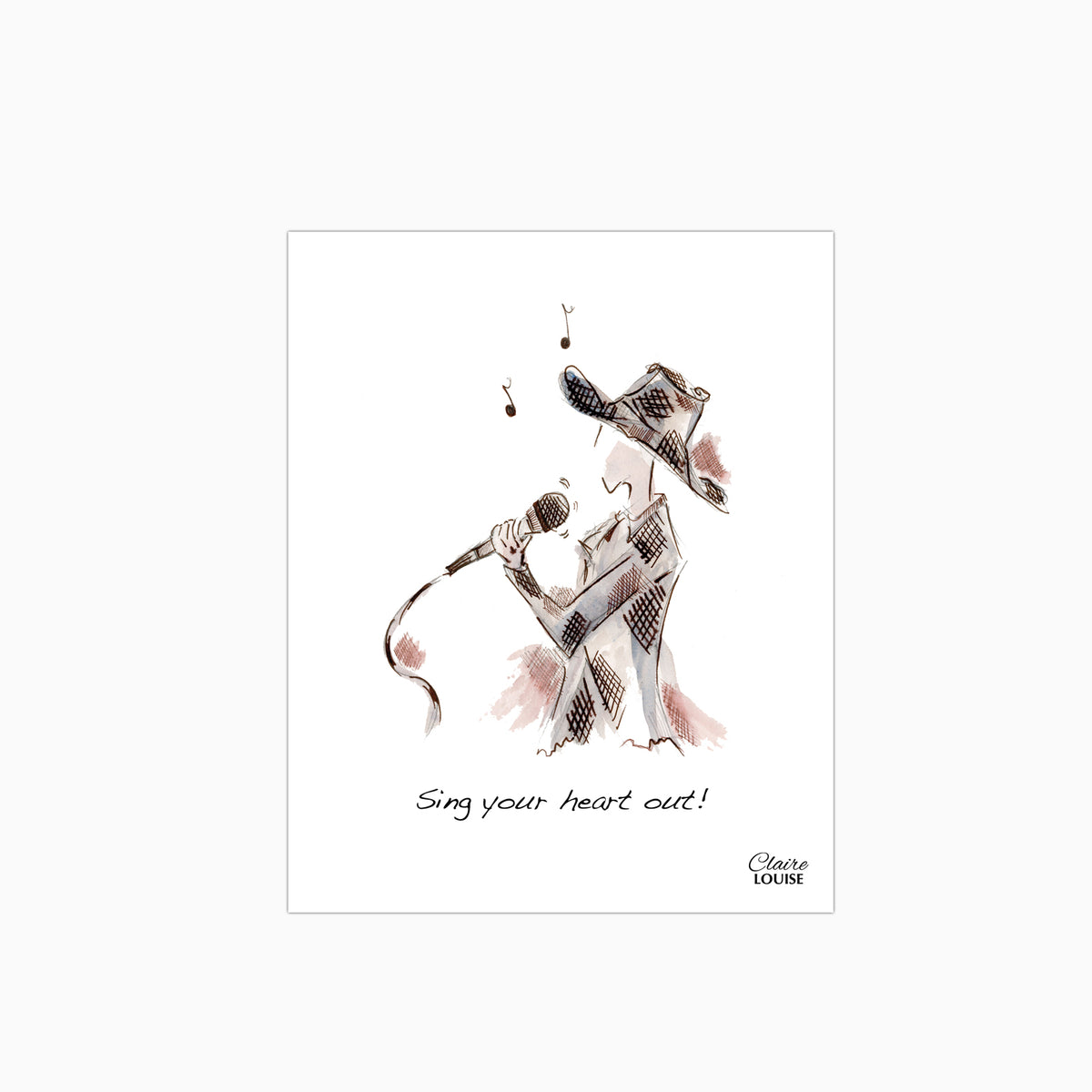 Sing Your Heart Out Glass Kitchen Splashback