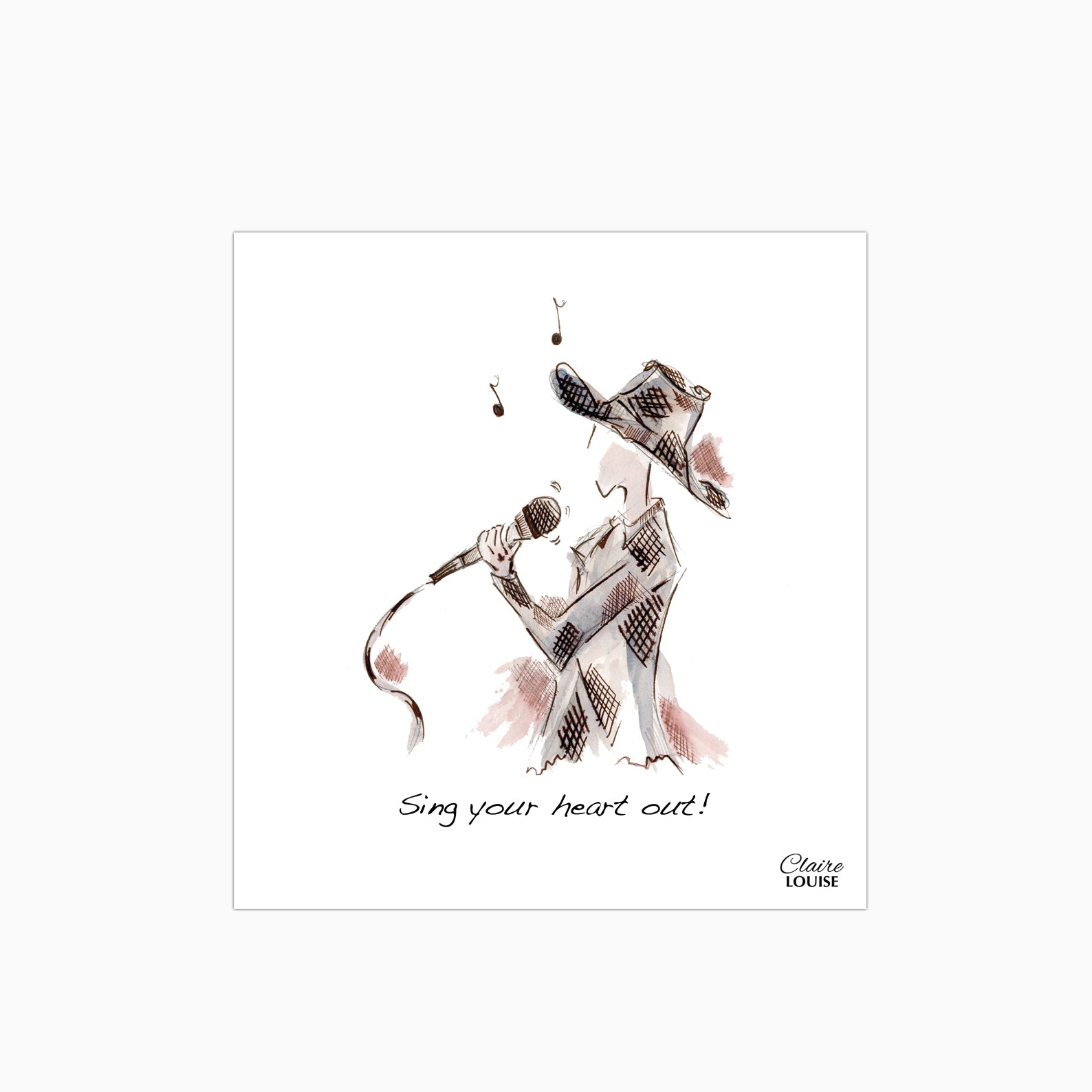Sing Your Heart Out Glass Kitchen Splashback