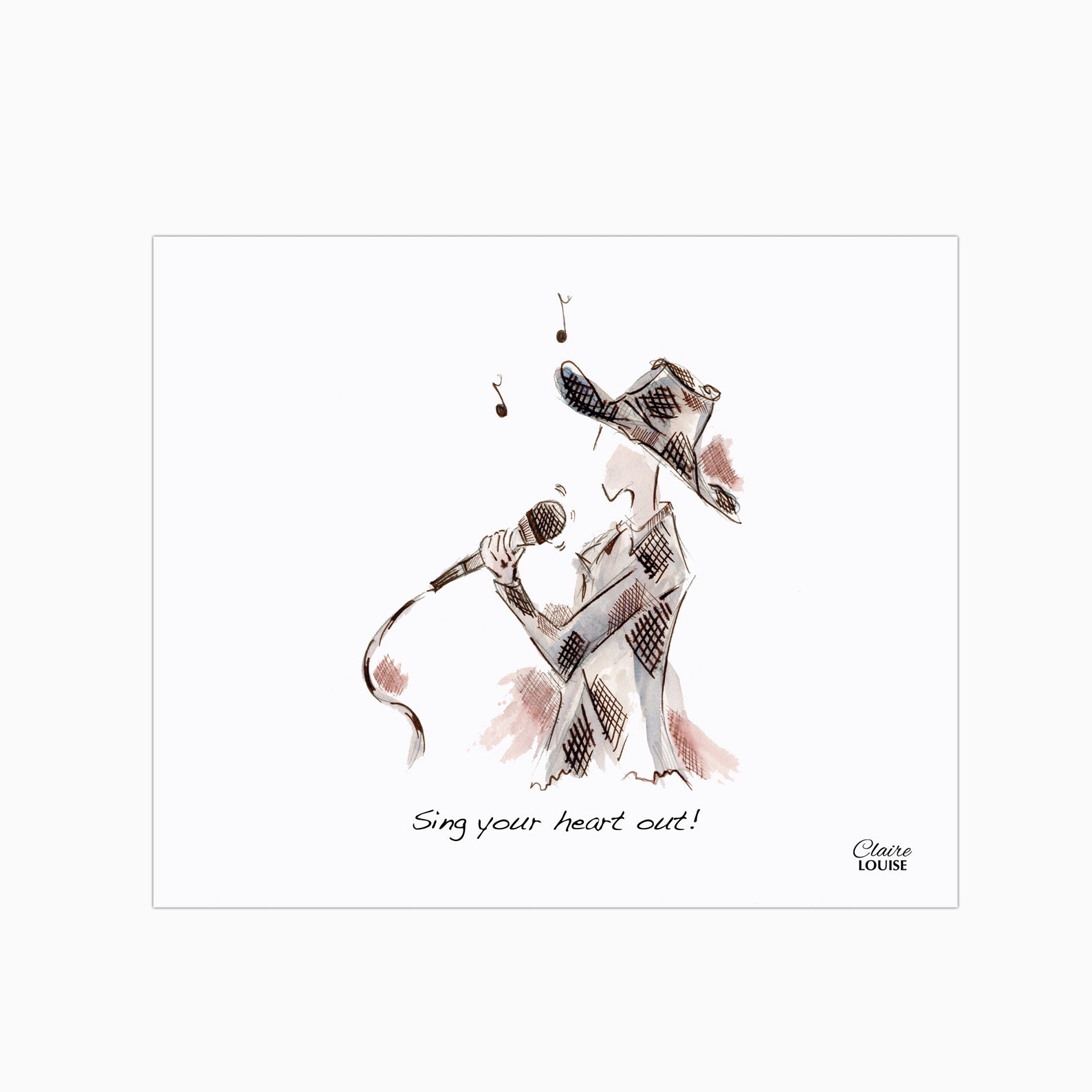 Sing Your Heart Out Glass Kitchen Splashback