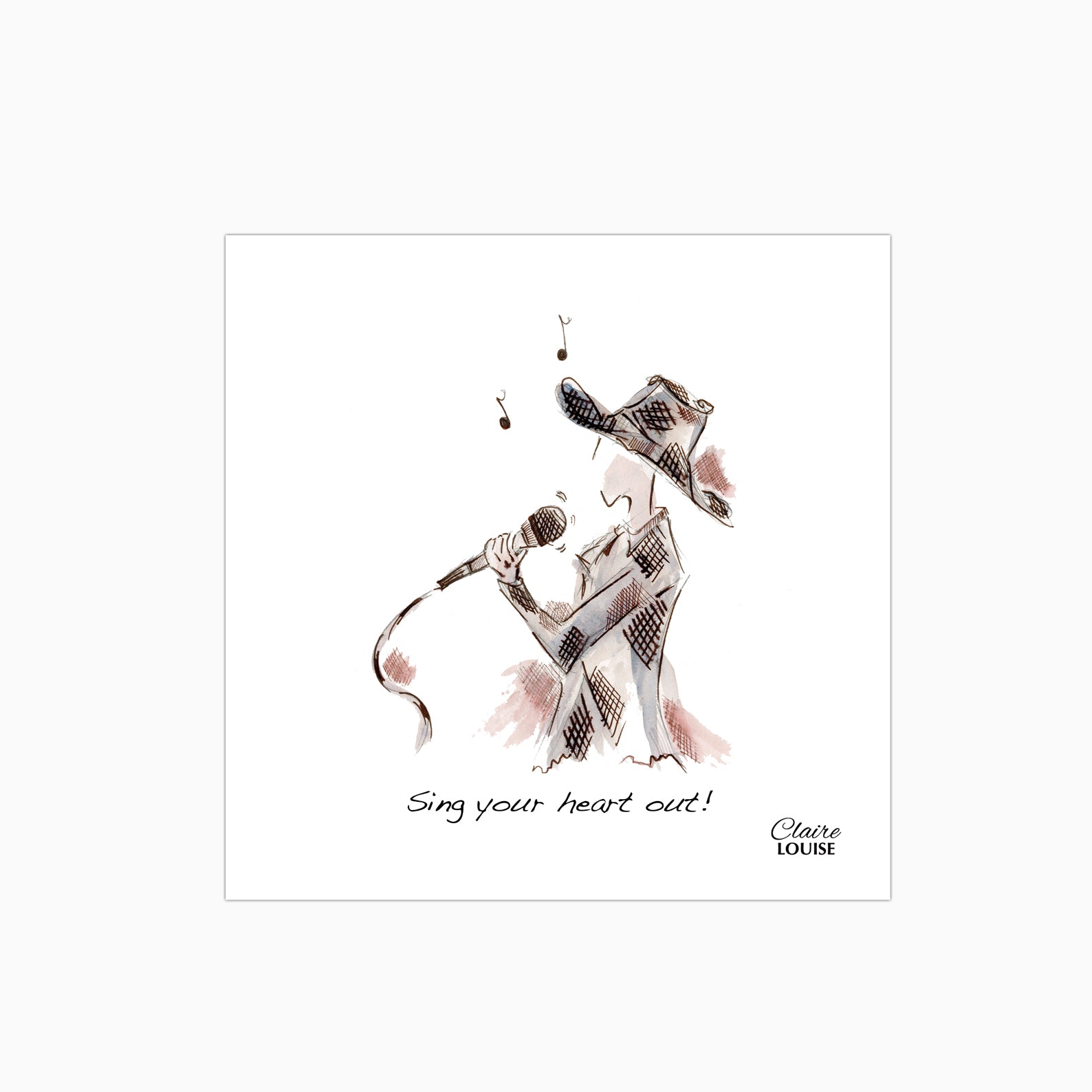 Sing Your Heart Out Glass Kitchen Splashback