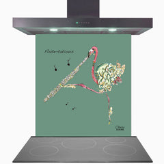 Flute Glass Kitchen Splashback