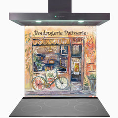 Boulangerie Patisserie Glass Kitchen Splashback