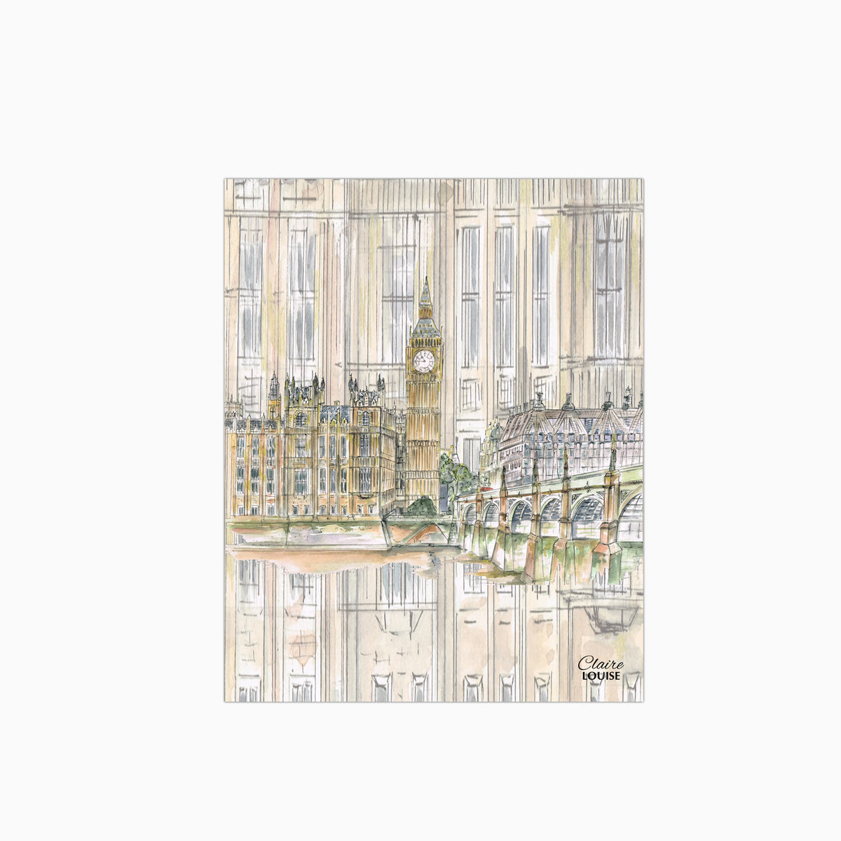 Big Ben and The Houses of Parliament Glass Kitchen Splashback
