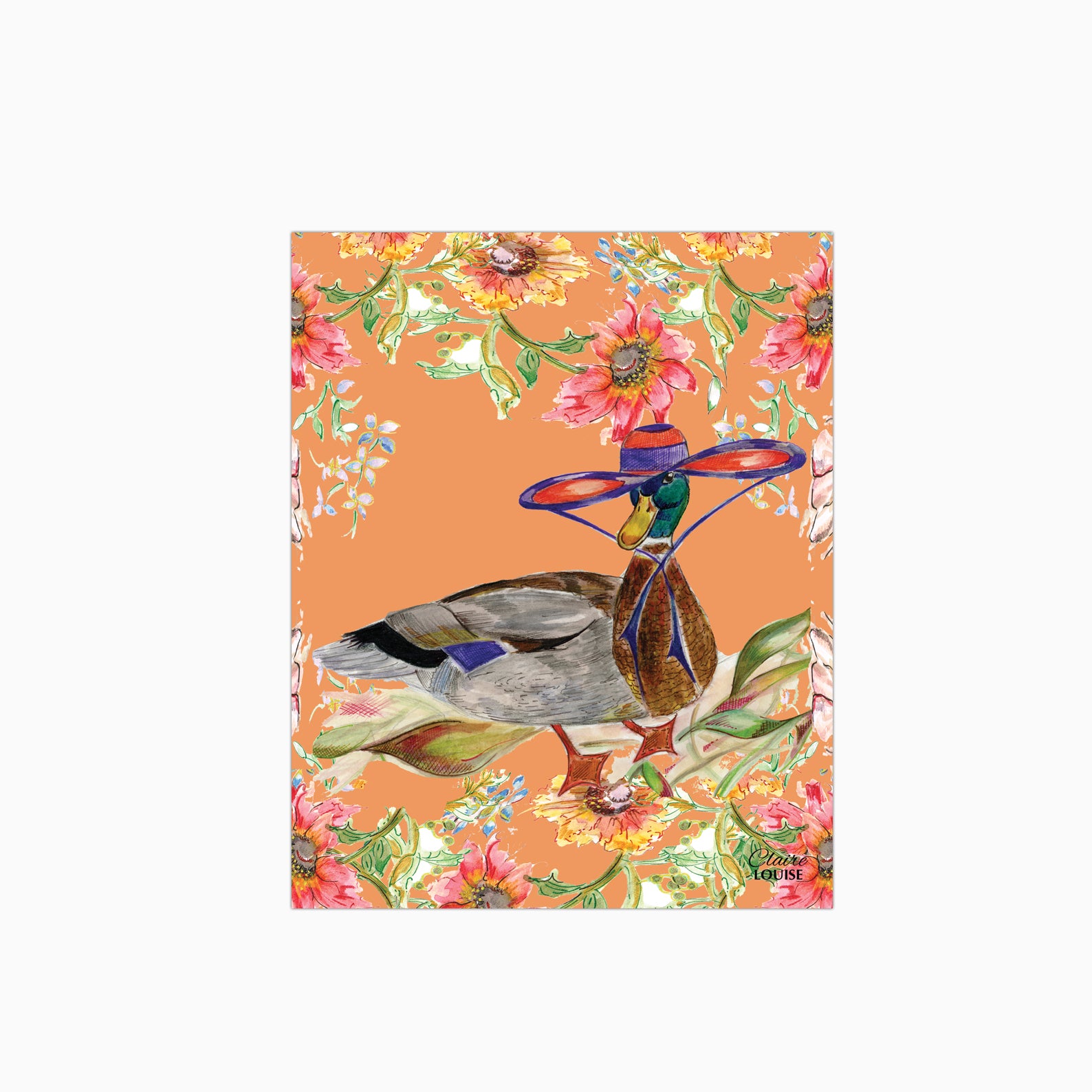 Whimsical Duck Glass Kitchen Splashback