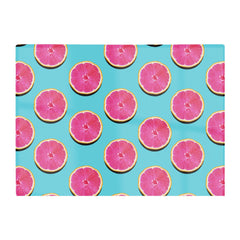 Fruity Pattern Of Pink Grapefruit Glass Chopping Board