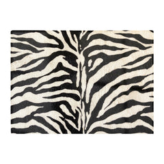 White Tiger Print Glass Chopping Board