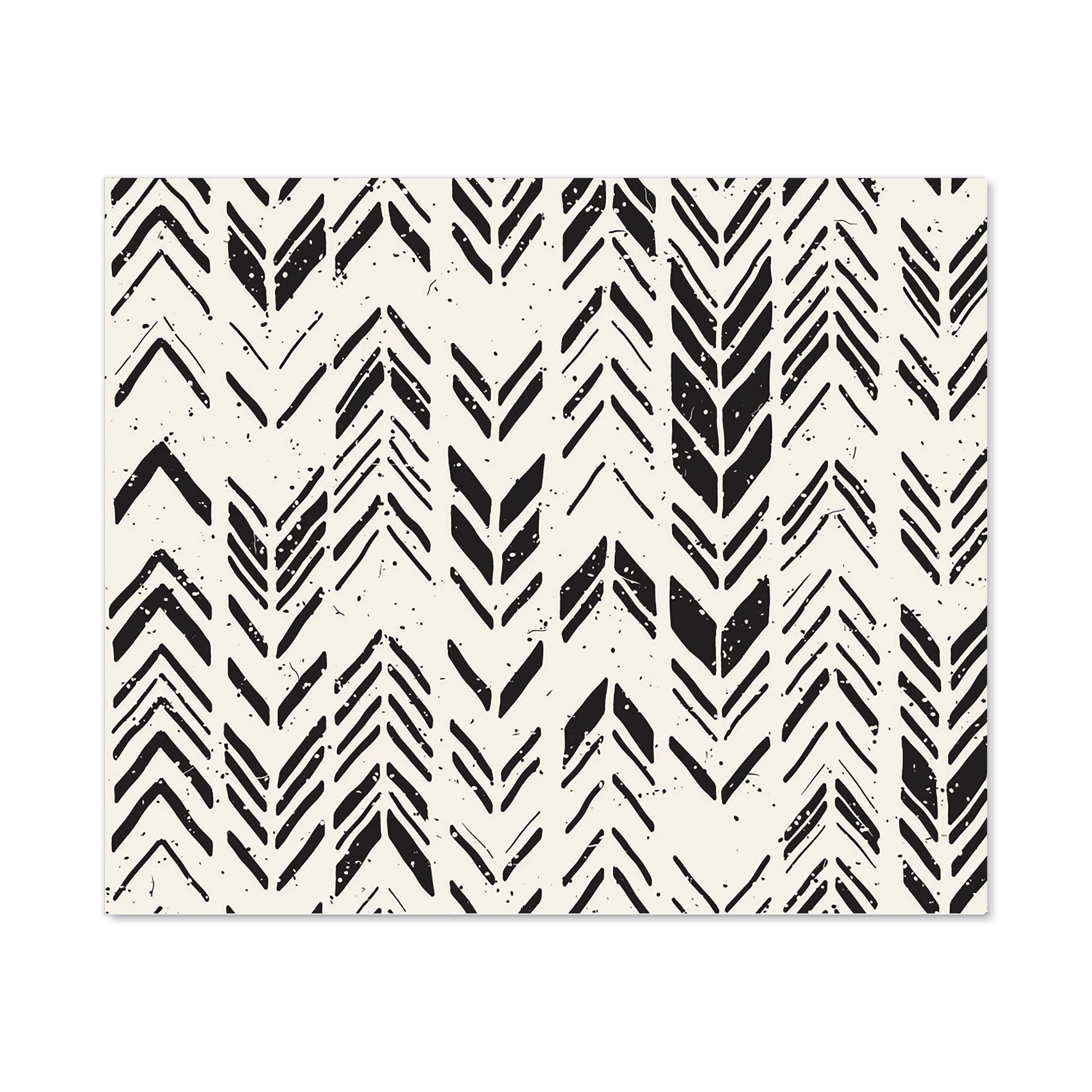 Hand Drawn Chevron Pattern Kitchen Splashback