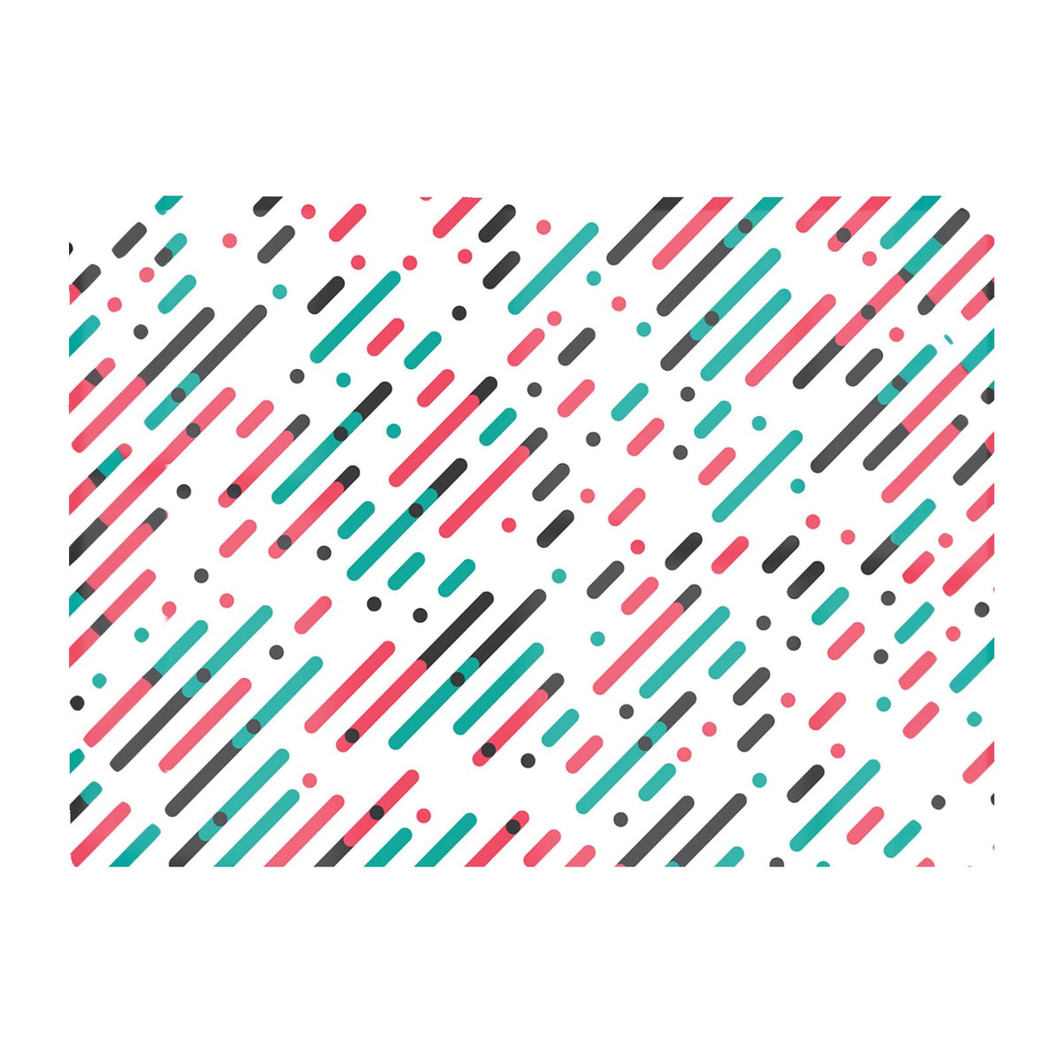 Overlapping Coloured Diagonal Lines Glass Chopping Board