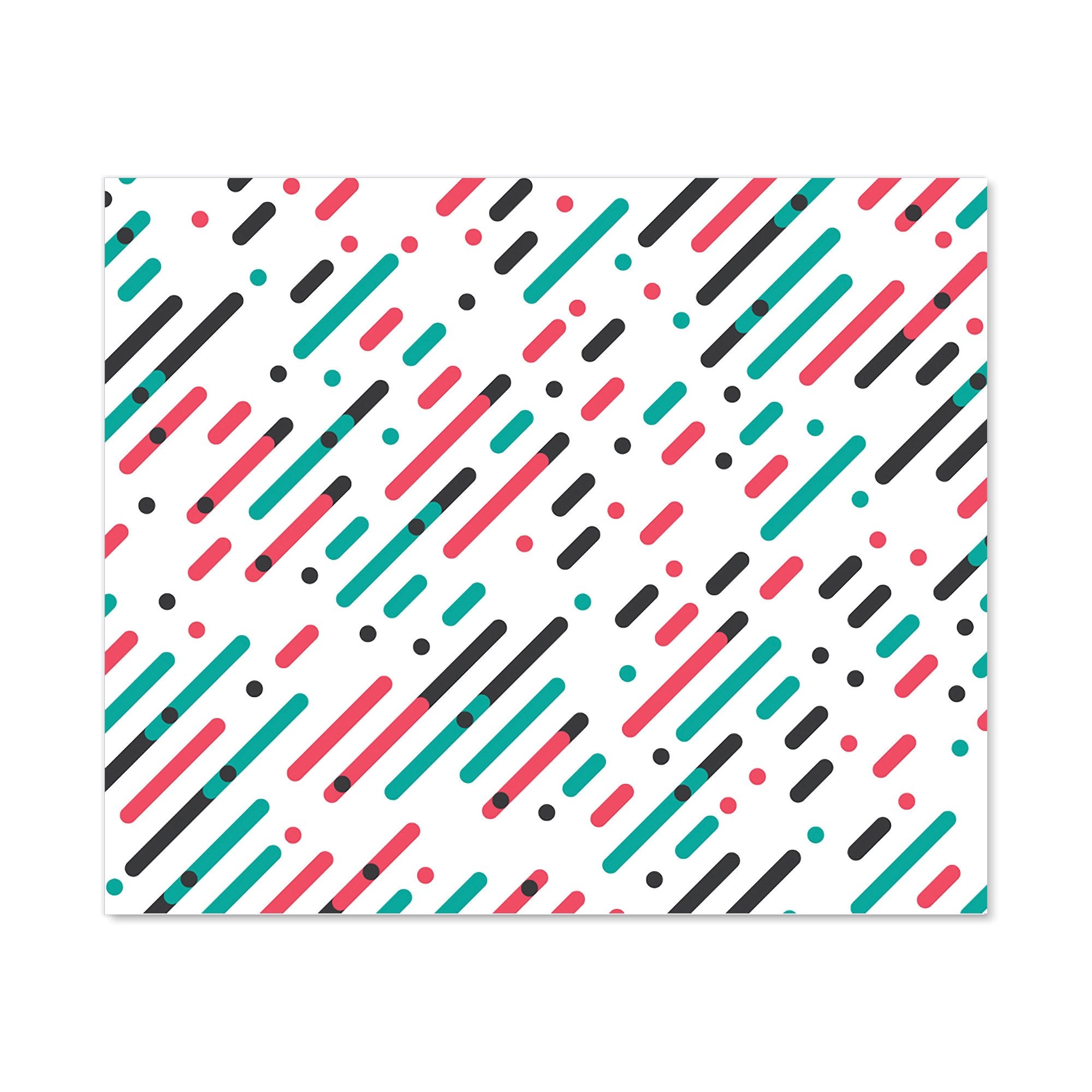 Overlapping Coloured Diagonal Lines Kitchen Splashback