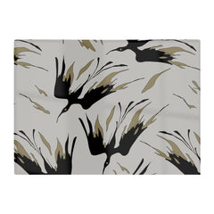 Black And Gold Fire Bird Silhouettes Glass Chopping Board