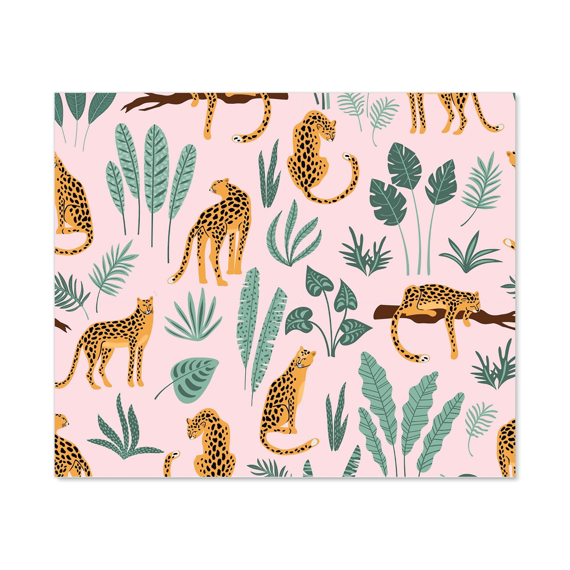 Hand Drawn Leopards Kitchen Splashback
