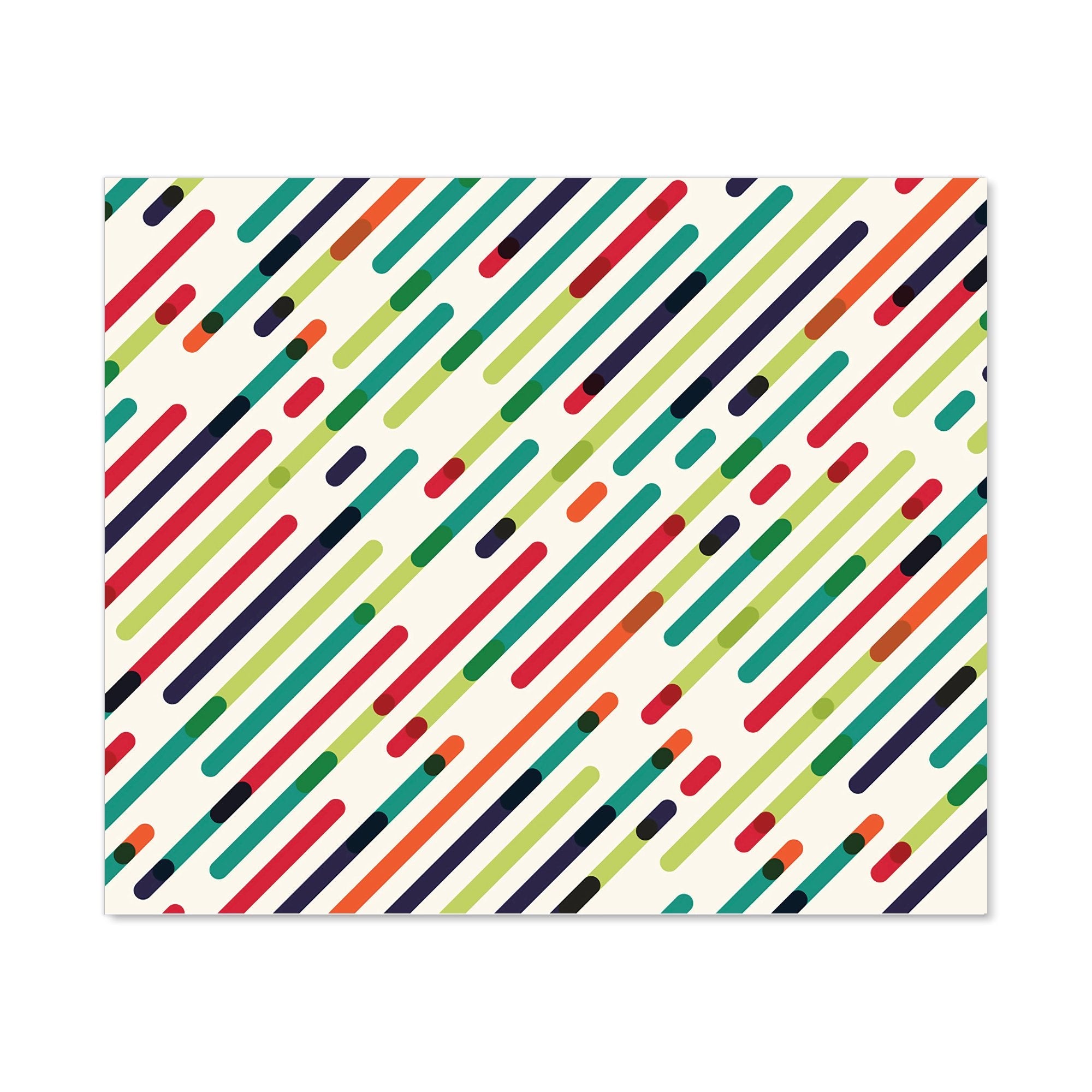 Coloured Diagonal Abstract Pattern Kitchen Splashback