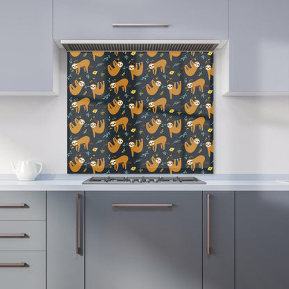 Cute Sloths Kitchen Splashback