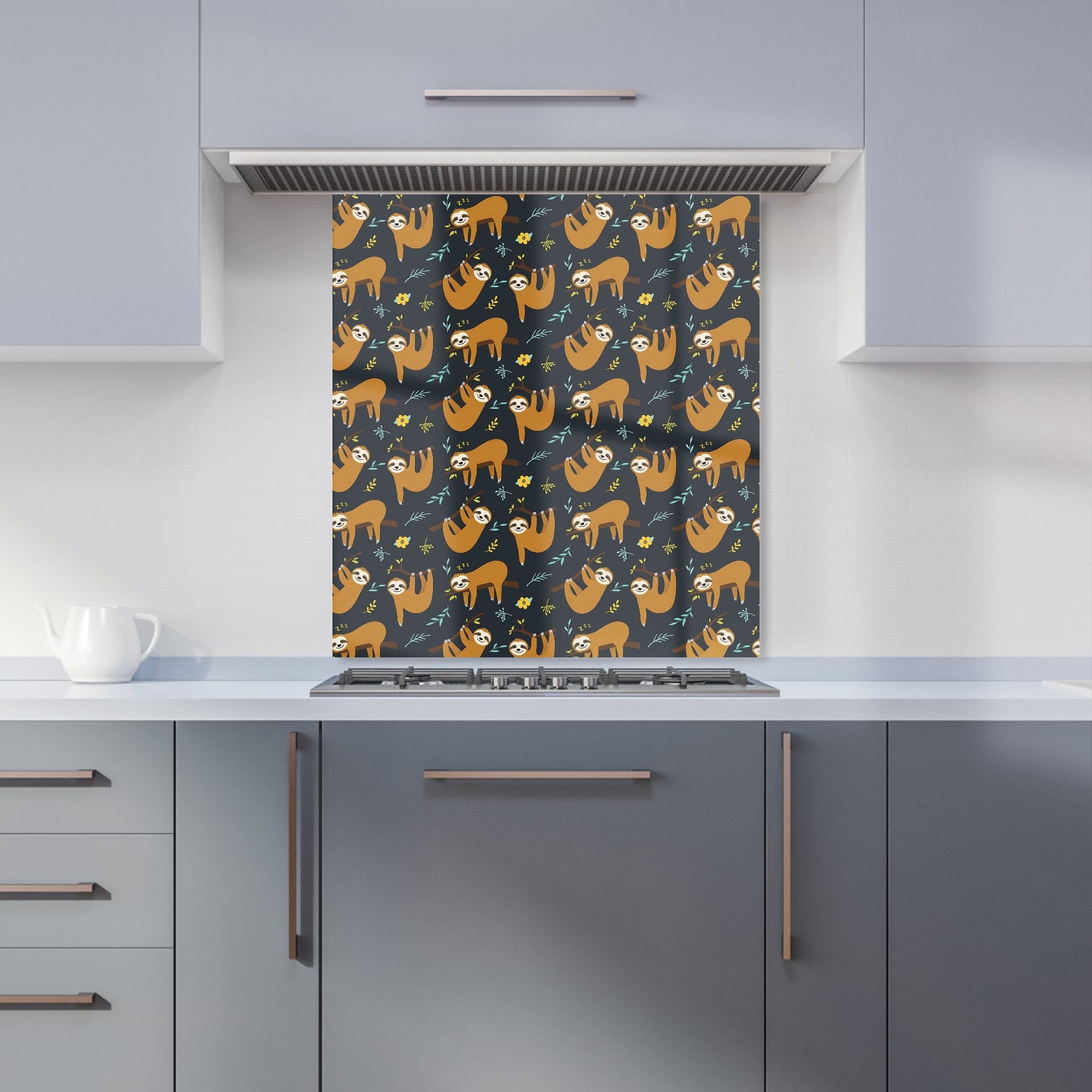 Cute Sloths Kitchen Splashback