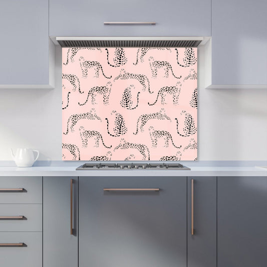 Abstract Leopard Pattern Kitchen Splashback